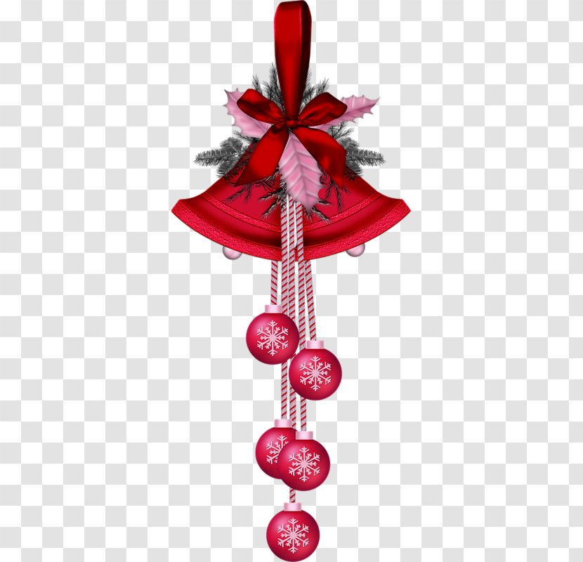 Christmas Candy Cane Bell Clip Art - Petal - Cartoon Painted Holiday Dress Transparent PNG