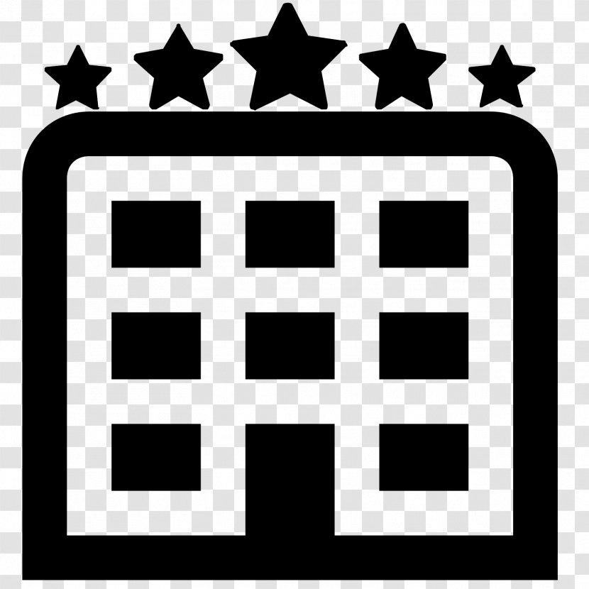 Hotel Icon Design Travel - Black And White Transparent PNG