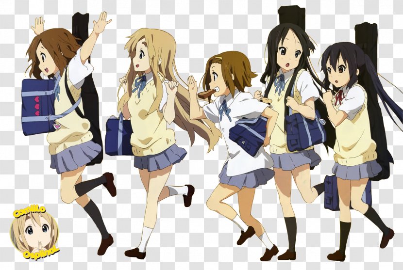 Ritsu Tainaka K-On! Azusa Nakano Yui Hirasawa Tsumugi Kotobuki - Frame - Japan Transparent PNG