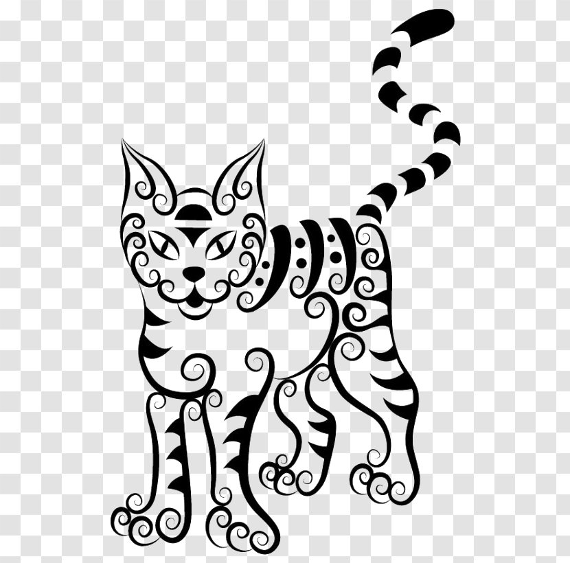 Motif Ornament Illustration - Stock Photography - Creative Pattern Cat Transparent PNG