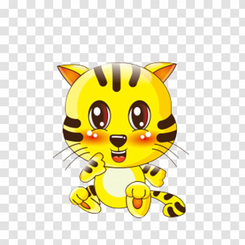 Cat Animal Cartoon Cuteness - Little Tiger Transparent PNG