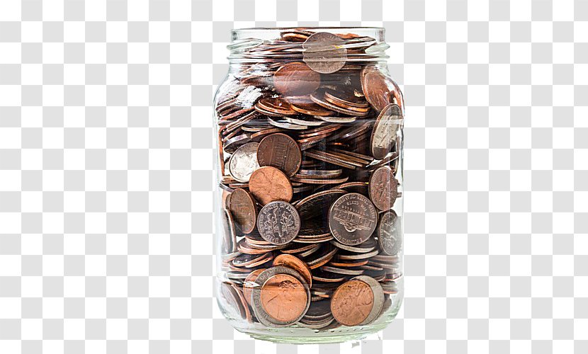 Coin Piggy Bank Jar Saving Money - Digital Currency - Coins To Save Transparent PNG