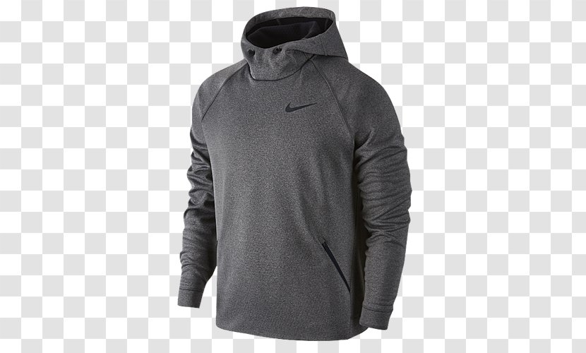 Hoodie Nike Clothing T-shirt Polar Fleece - Sleeve - Heather Charcoal Clothes Transparent PNG