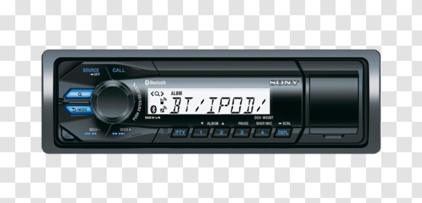 Sony Corporation Digital Media Player Vehicle Audio Bluetooth Radio Receiver - Electronics - Electronic Products Transparent PNG