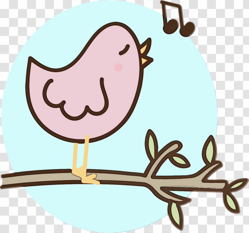 Cartoon Clip Art Branch Bird Transparent PNG