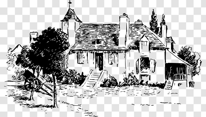 Homes Of Our Forefathers In Boston, Old England, And New England House Clip Art - Building Transparent PNG