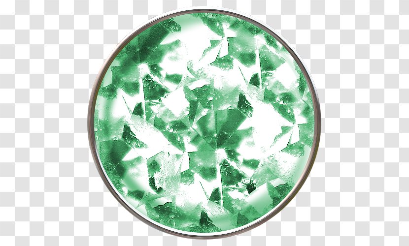 Diamond Green - Star - Painted Crystal Transparent PNG