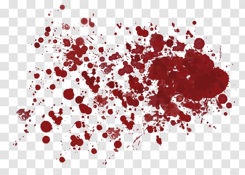 Blood Clip Art - Red - Splattered Spray Transparent PNG