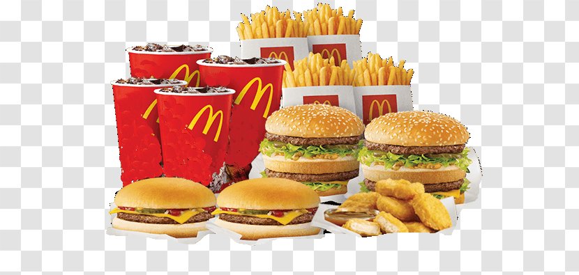 Cheeseburger KFC McDonald's Big Mac Fast Food French Fries - Finger - Drink Transparent PNG