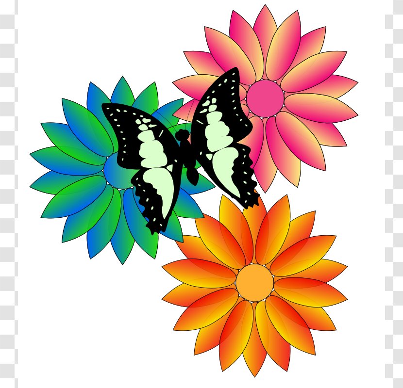 Flower Clip Art - Tropical Flowers Clipart Transparent PNG