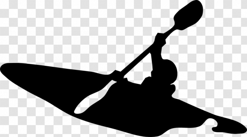 Kayaking Boating Canoeing Paddle Silhouette Transparent PNG