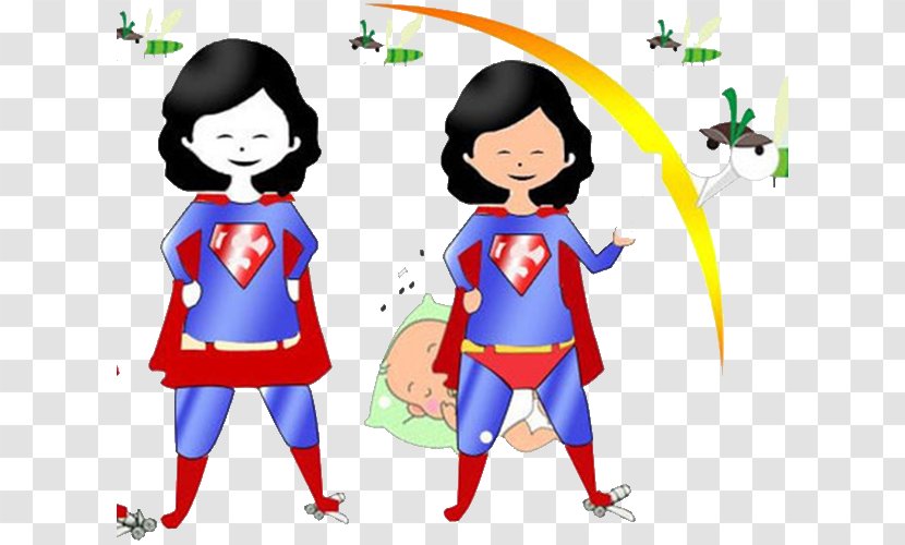 Clark Kent Mother Comics Child - Outerwear - Hand-painted Mom Superman Transparent PNG