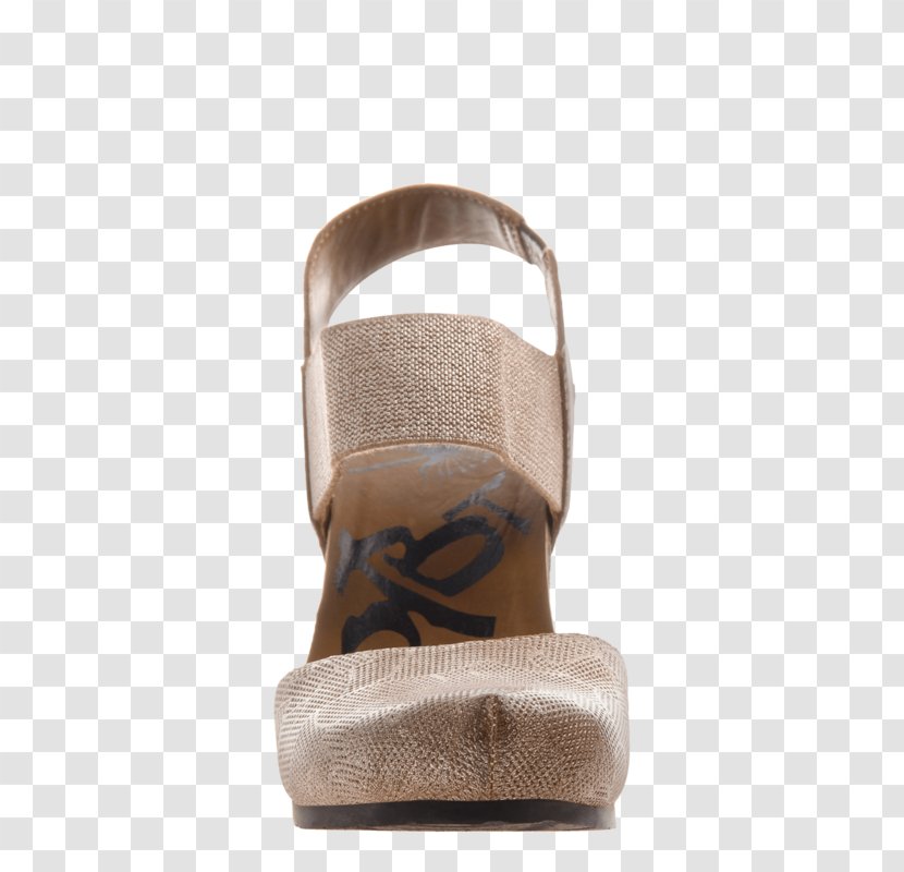 Rexburg Wedge Shoe Sandal Suede - Gold - Almond Chestnut Card Transparent PNG