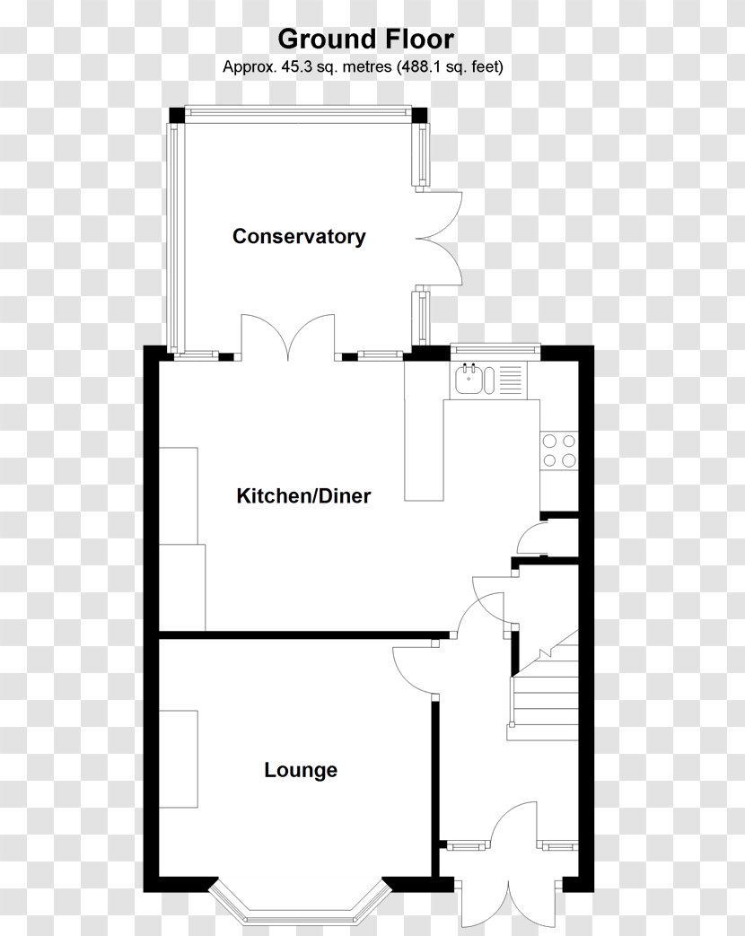 Floor Plan Bedroom House Single-family Detached Home - White Transparent PNG