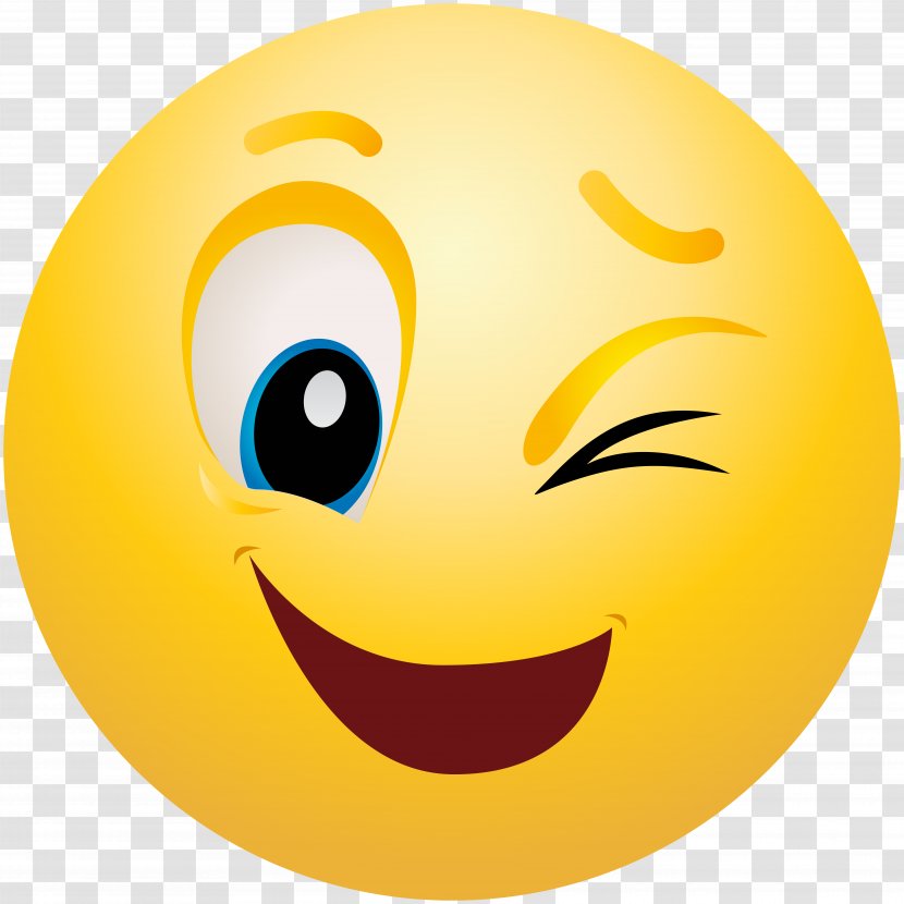 Emoticon Smiley Wink Emoji Clip Art - Bing Transparent PNG