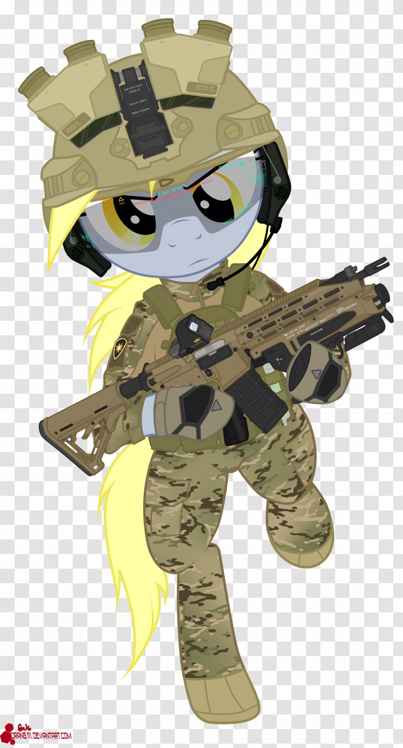 Derpy Hooves Pony Firearm Army - Mythical Creature - Soldier Transparent PNG