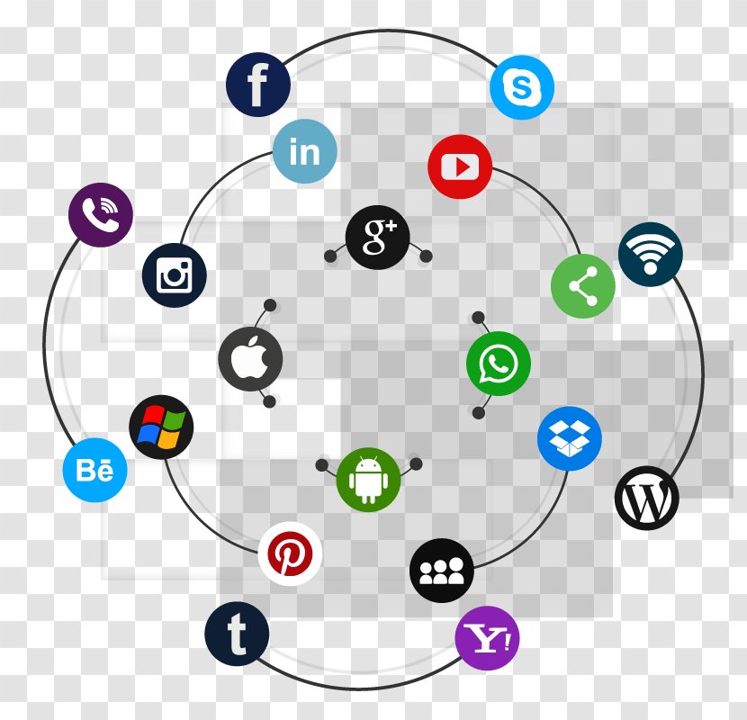 Social Media Marketing Digital Optimization - Organization - Vector Network Transparent PNG