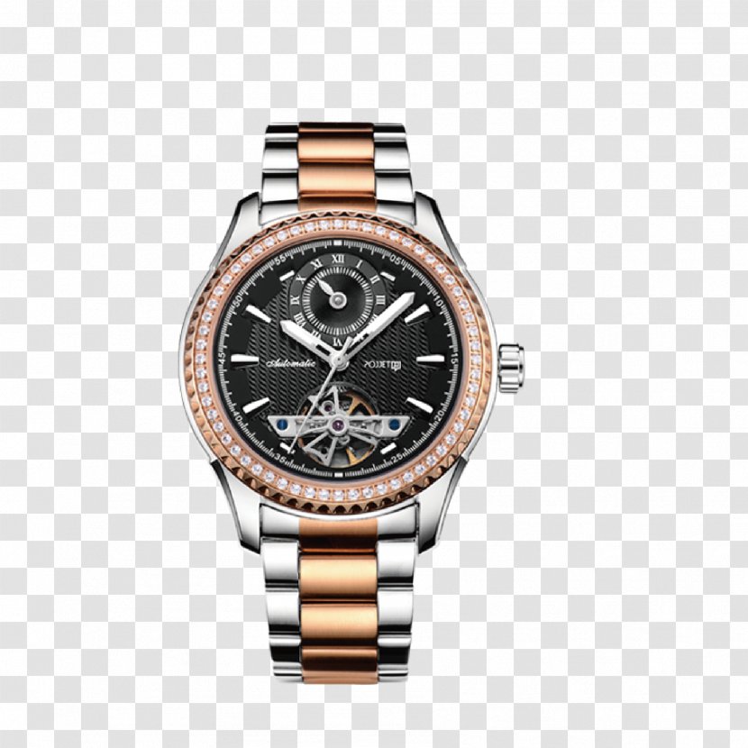 Automatic Watch Mechanical Strap - Diving - Gold Watches Transparent PNG