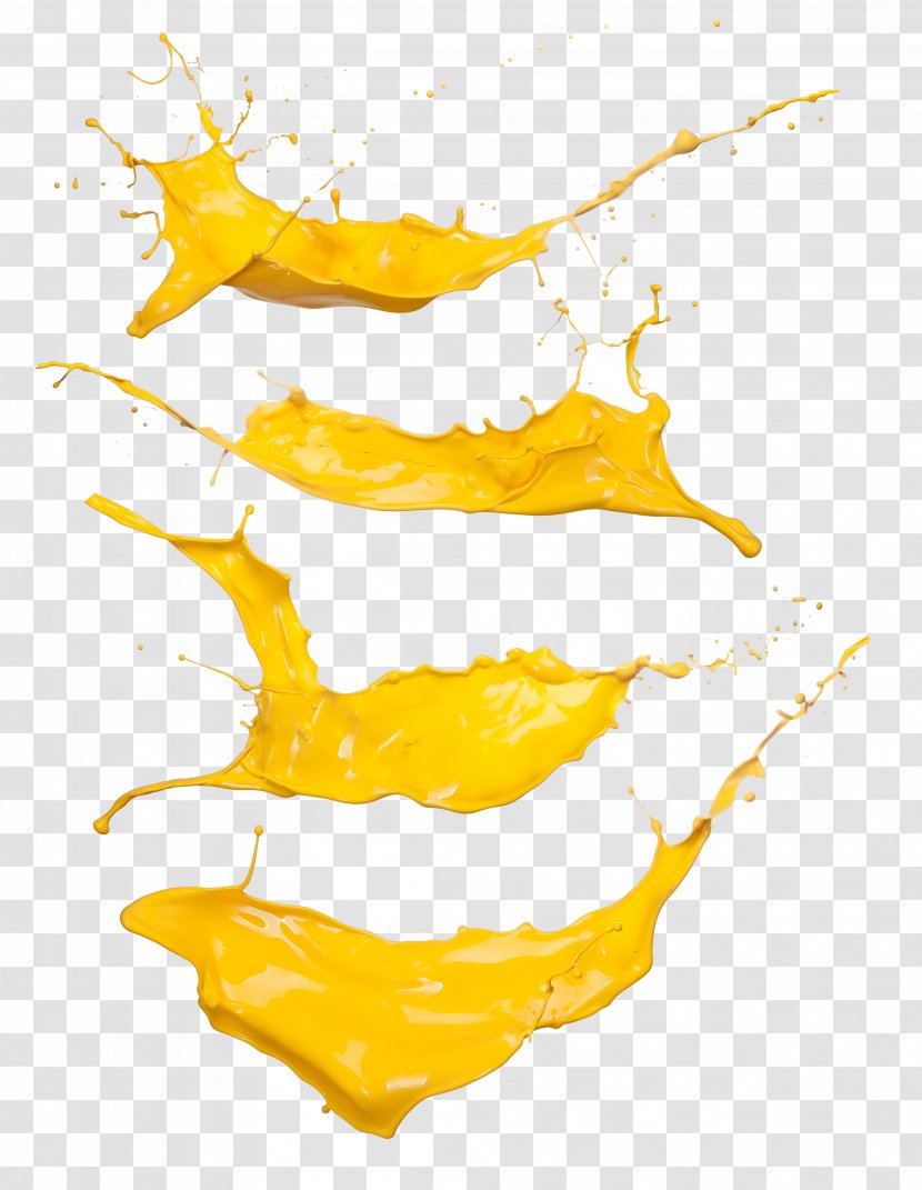 Paint Yellow Stock Photography Texture - Juice Splash Transparent PNG