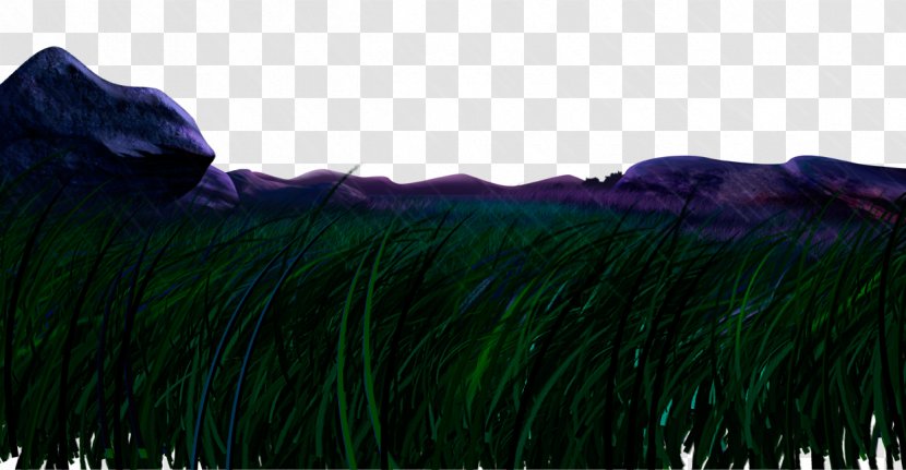 Fur Green Turquoise Feather Dye - Grass - Cartoon Landscape Vast Grassland Mountain Transparent PNG