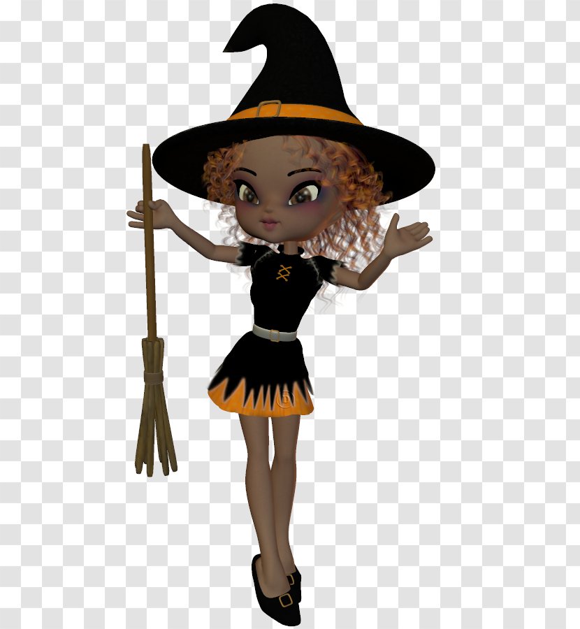 Emphasis Page Doll - Witch - Creation Transparent PNG