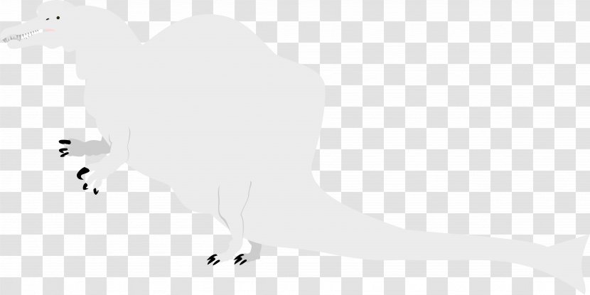 Line Art Carnivora Silhouette White Beak - Black And Transparent PNG