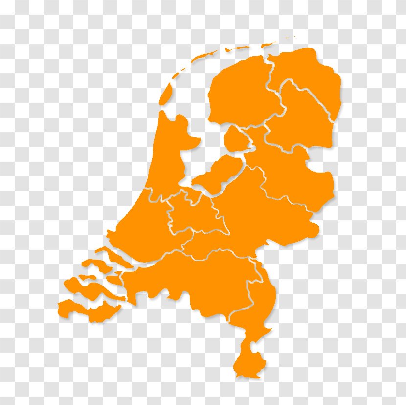Flag Of The Netherlands Vector Map - Royaltyfree - Waffle Transparent PNG