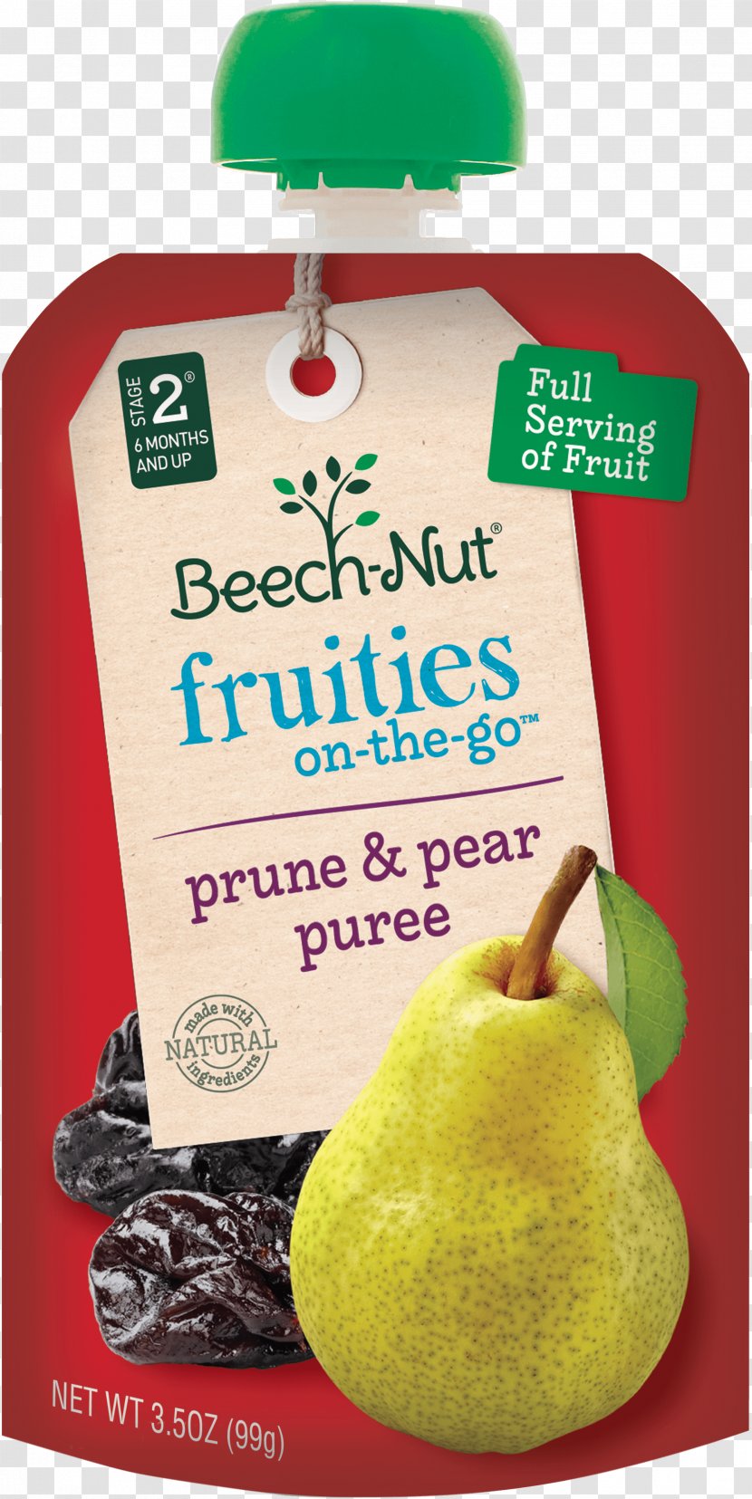 Baby Food Organic Purée Beech-Nut Apple - Fruit Transparent PNG