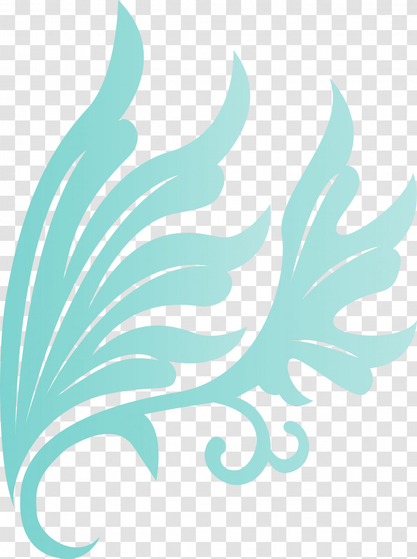 Aqua Turquoise Teal Pattern Logo Transparent PNG