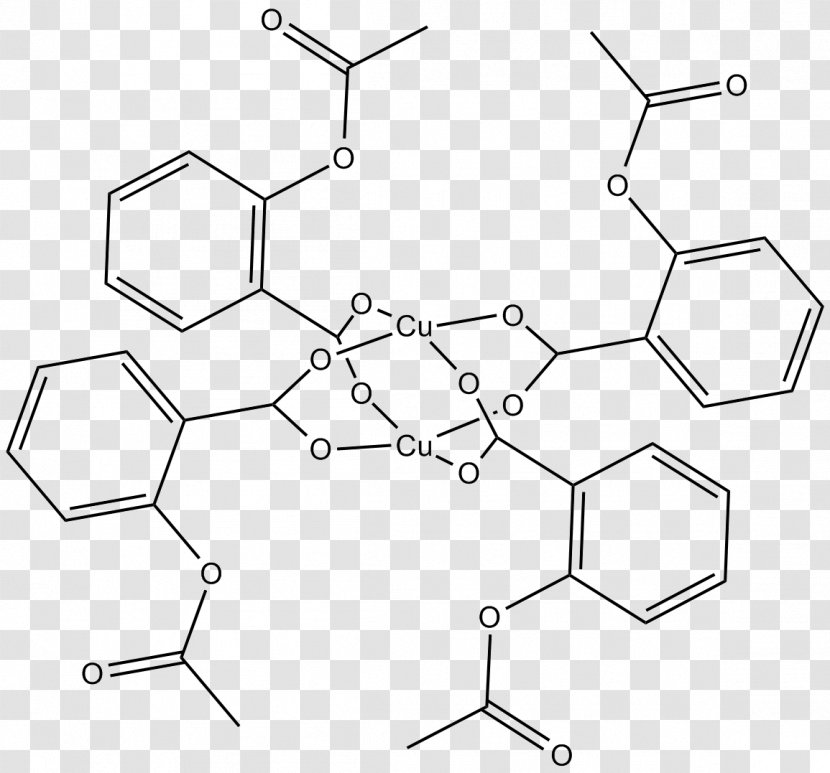 Copper Aspirinate Benzoate Chemistry Molecule - Symmetry Transparent PNG