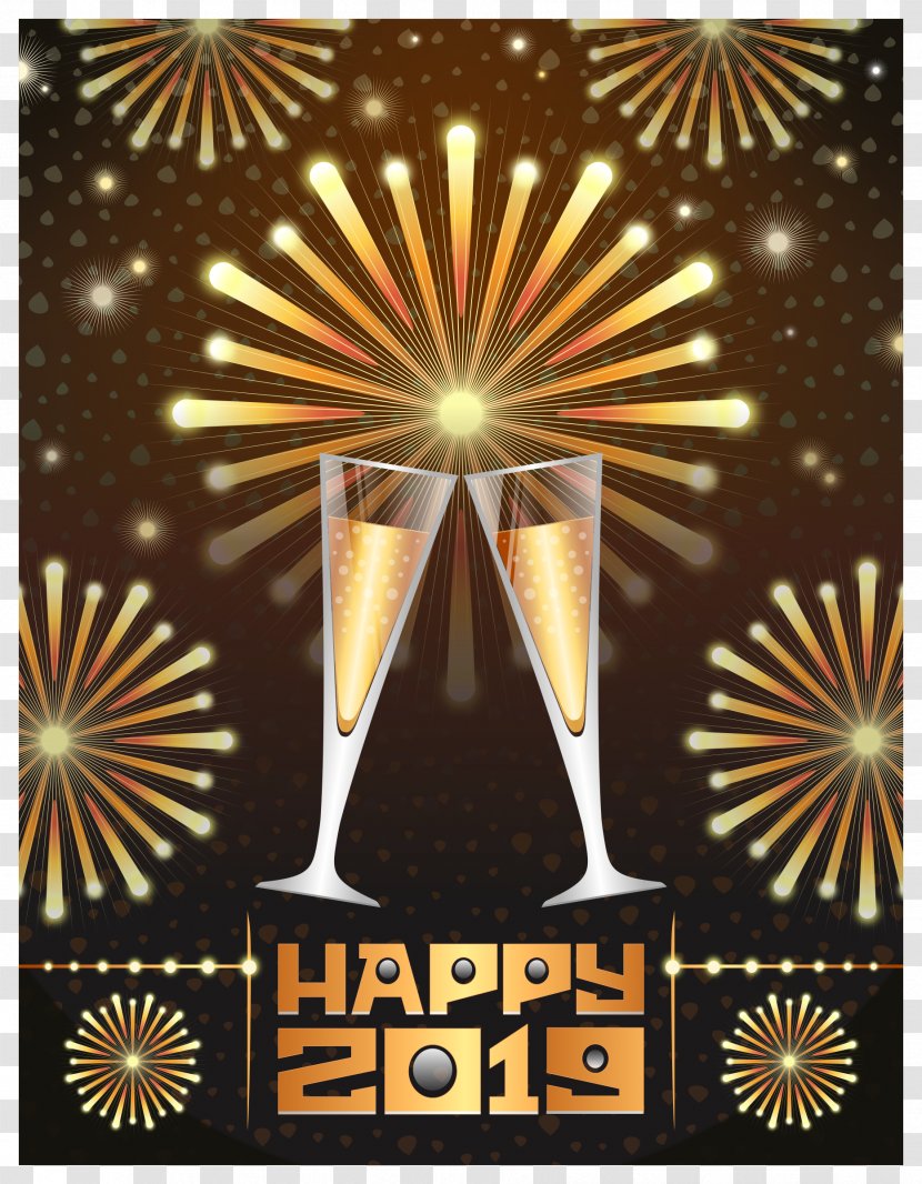 New Year's Day Eve Clip Art - F%c3%aate - Happy Year Transparent PNG