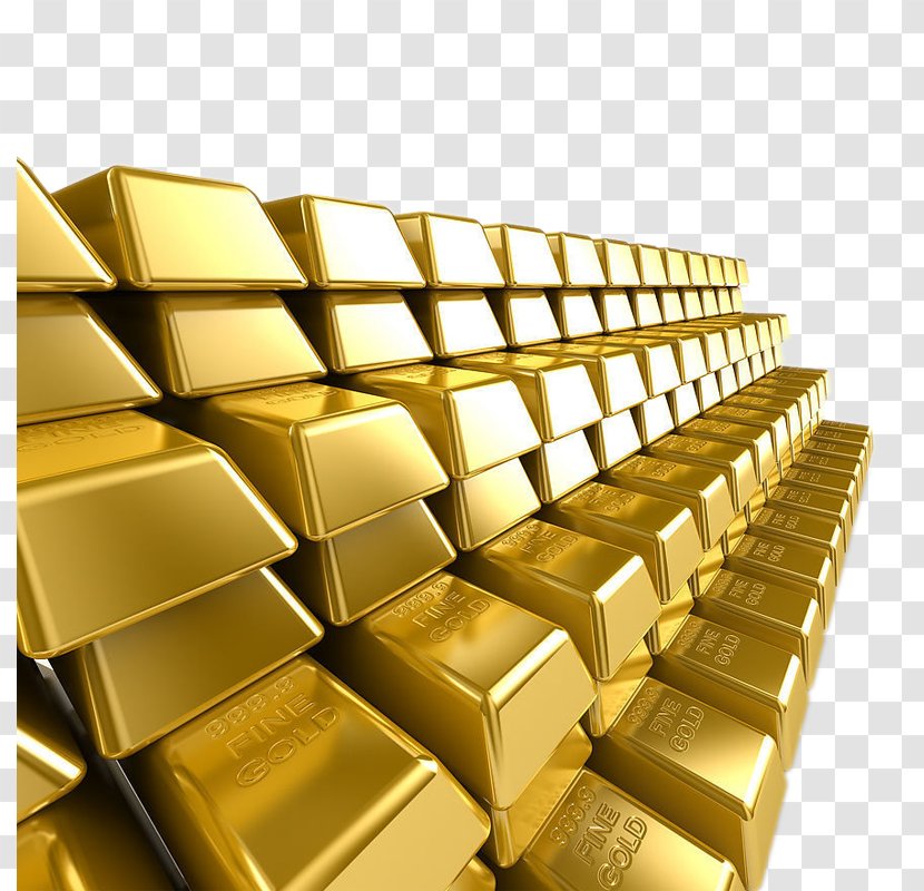 Gold Bar Reserve Finance Bullion - Material - Ladder Transparent PNG