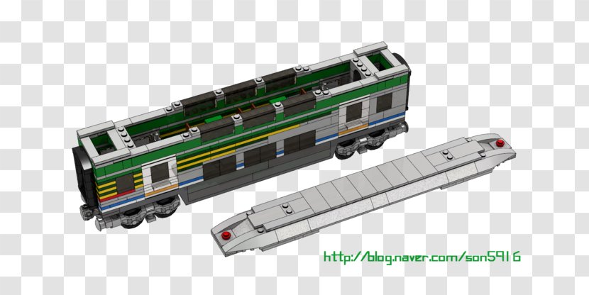 Railroad Car Train Passenger Rail Transport Locomotive - Vehicle - Double-deck Transparent PNG