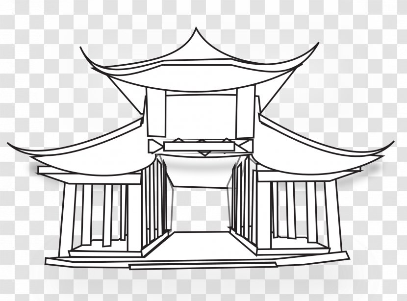 Temple China Chinese Pagoda Clip Art - Architecture - Great Wall Of Transparent PNG
