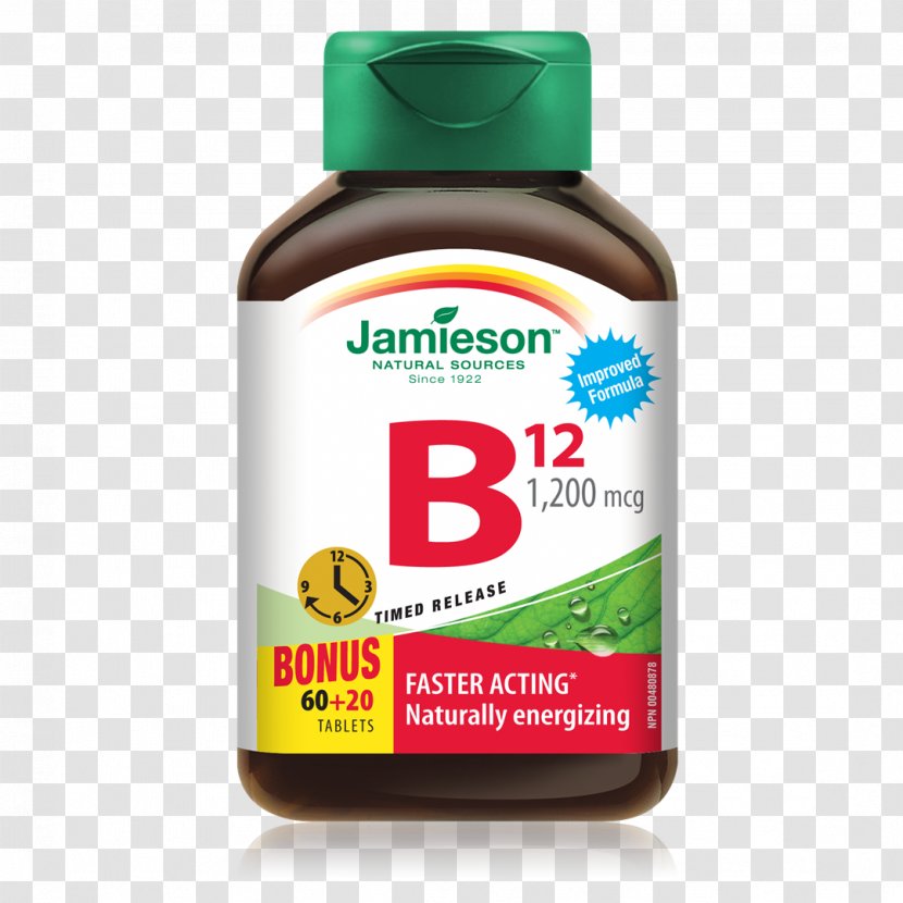 Dietary Supplement Vitamin B-12 B Vitamins Methylcobalamin - Cholecalciferol - Tablet Transparent PNG