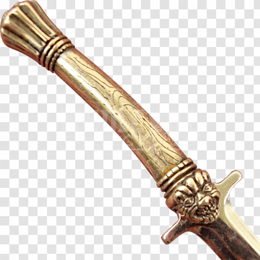 Sabre Dagger - Cold Weapon - Gold Sword Transparent PNG