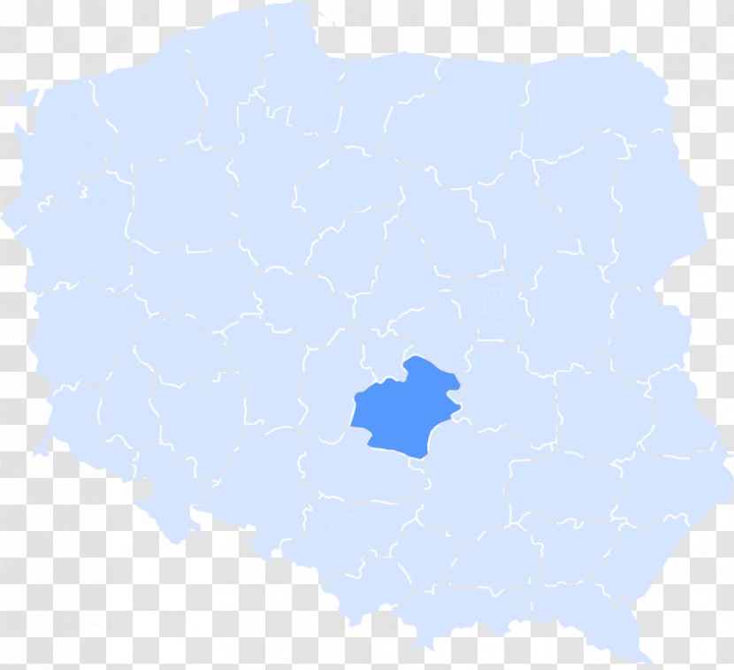 Poland Blue Map Transparent PNG