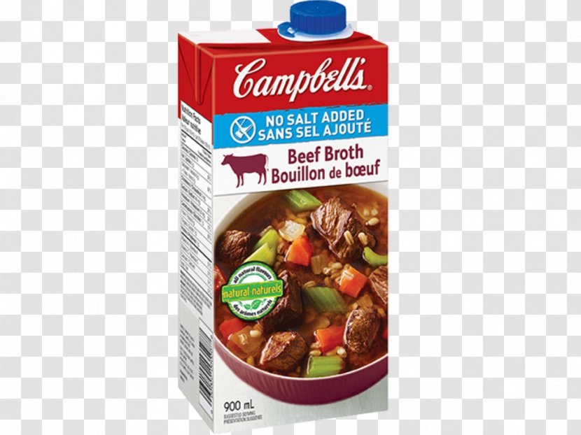 Recipe Dish Campbell Soup Company Broth - Beef - Salt Transparent PNG