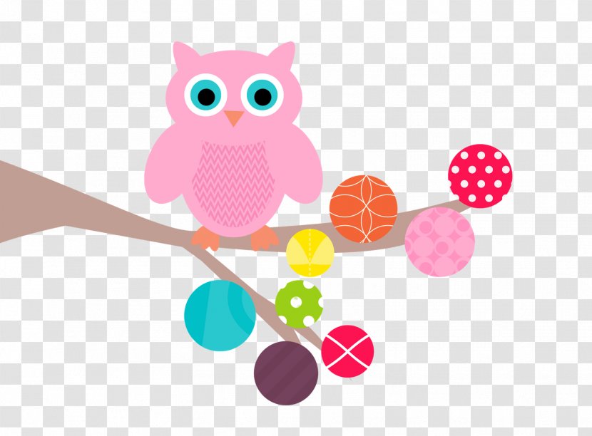 Owl Pink M Toy Infant Clip Art - Baby Toys Transparent PNG