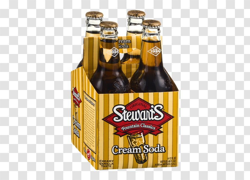 Stewart's Fountain Classics Fizzy Drinks Beer Cream Soda Bottle - Soft Drink Transparent PNG