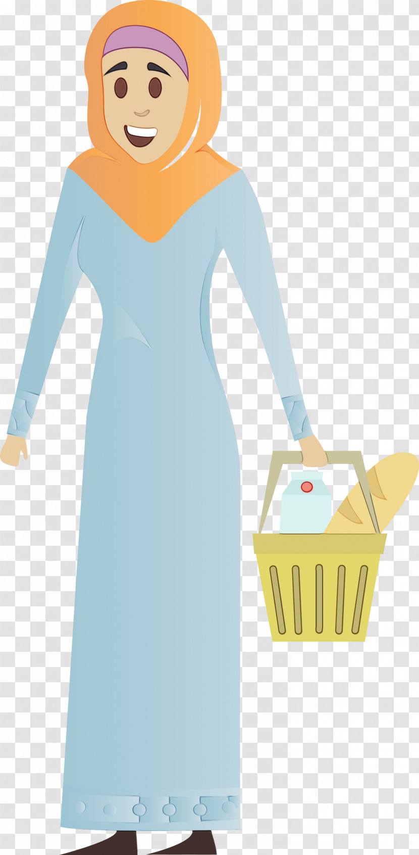 Cartoon Standing Dress Transparent PNG
