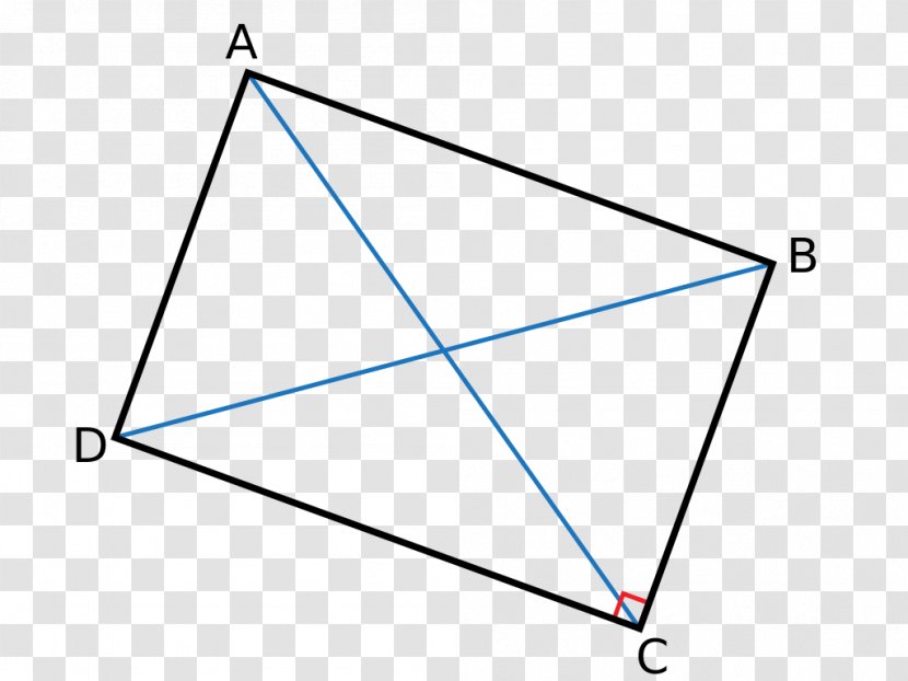 Rectangle Diagonal Geometry Quadrilateral Parallelogram - Parallel Transparent PNG
