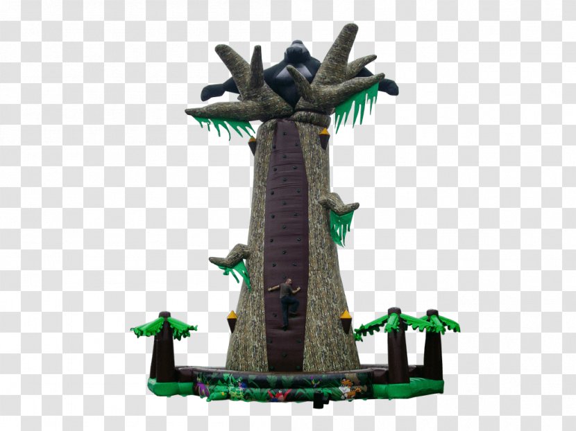 Inflatable Building Bouncers Climbing Wall - Fire Transparent PNG