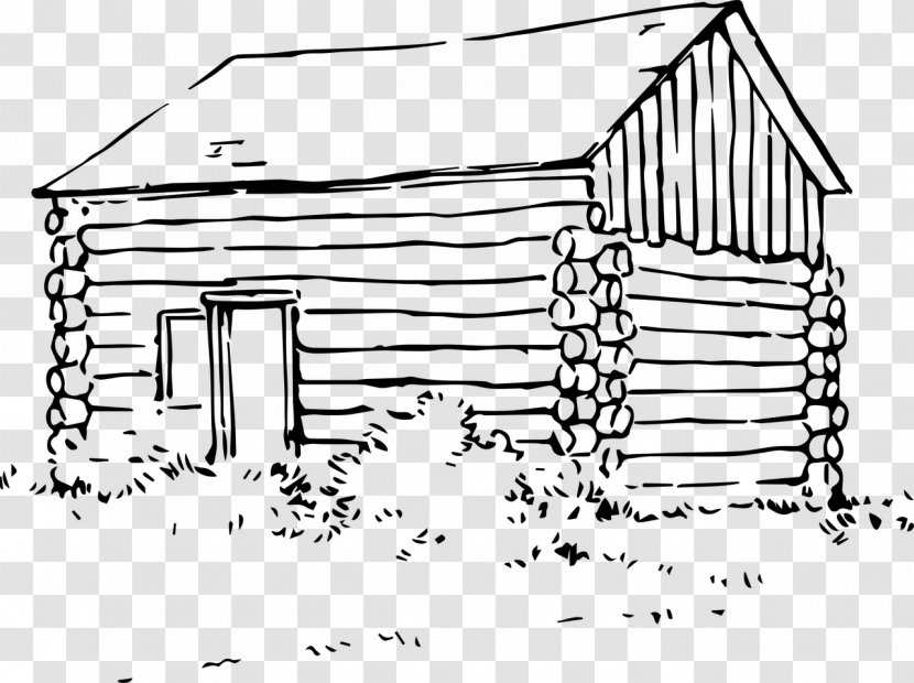 Log Cabin Cottage Clip Art - Artwork Transparent PNG