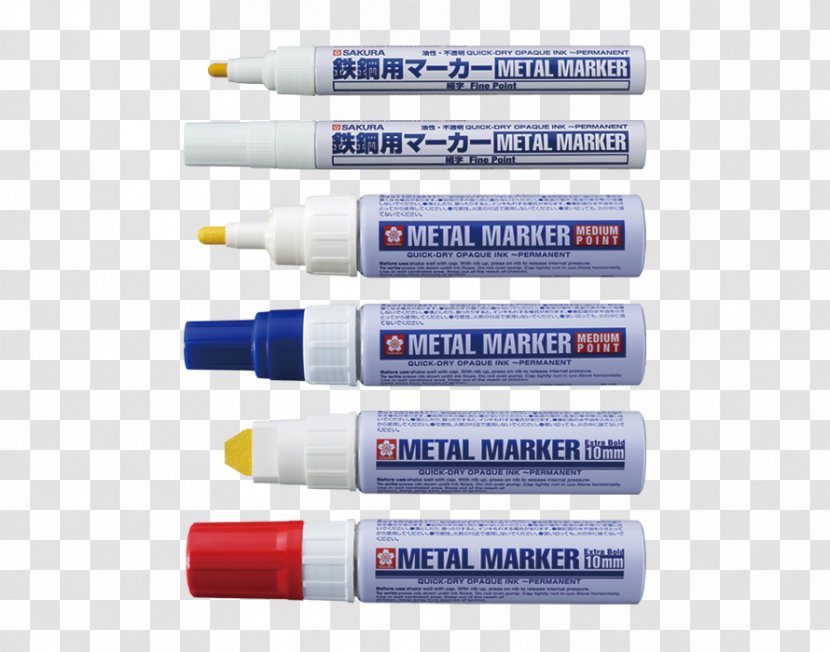 Marker Pen Sakura Color Products Corporation Permanent Metal Transparent PNG
