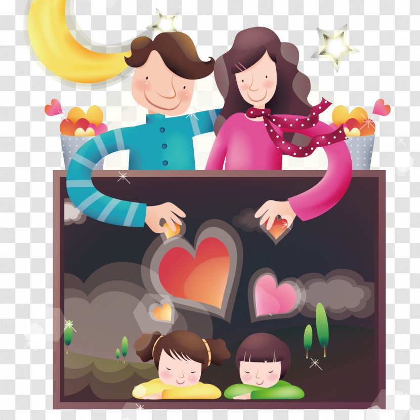 Father Drawing - Tree - Parents Children Transparent PNG