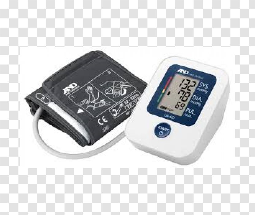 Sphygmomanometer A&D Company Blood Pressure Measurement Monitoring - Medicine - Monitor Transparent PNG