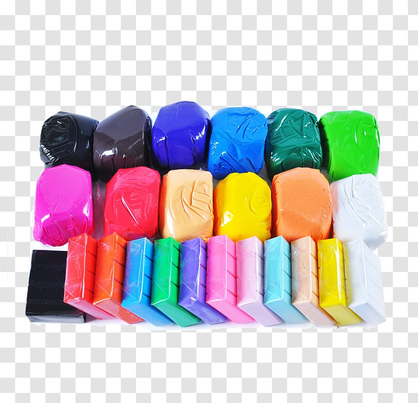 Child Polymer Clay Plastic - Children 3d Color Mud Shuangpin Transparent PNG