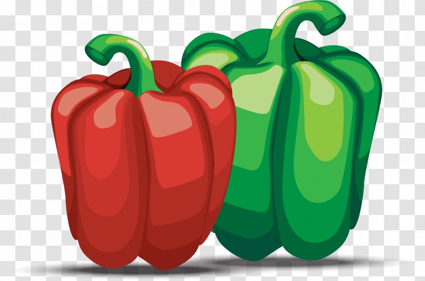 Bell Pepper Chili Pimiento - Apple - Simple Red Transparent PNG