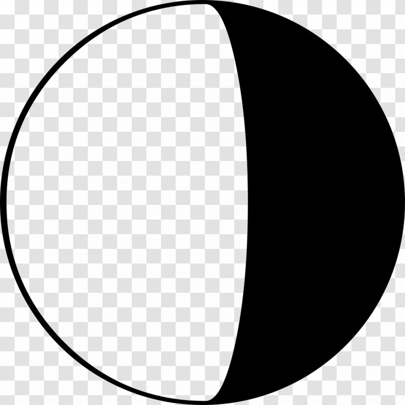 Lunar Phase Full Moon Crescent New - Drawing Transparent PNG